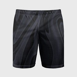 Шорты спортивные мужские Тёмно-серый дымчатый, цвет: 3D-принт