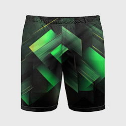 Мужские спортивные шорты Асимметричный узор зелени