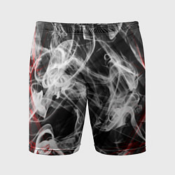 Шорты спортивные мужские Серый дым узоры, цвет: 3D-принт