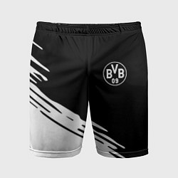 Шорты спортивные мужские Borussia текстура краски, цвет: 3D-принт