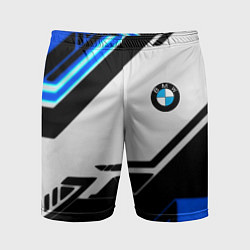 Шорты спортивные мужские BMW спортивная геометрия, цвет: 3D-принт