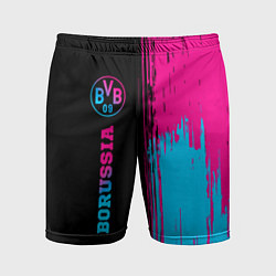 Мужские спортивные шорты Borussia - neon gradient по-вертикали