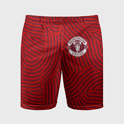 Шорты спортивные мужские Manchester United отпечатки, цвет: 3D-принт