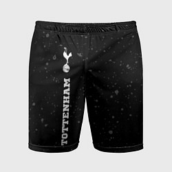 Мужские спортивные шорты Tottenham sport на темном фоне по-вертикали