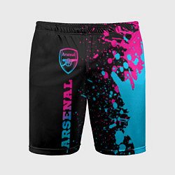 Мужские спортивные шорты Arsenal - neon gradient по-вертикали
