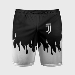Шорты спортивные мужские Juventus fire, цвет: 3D-принт