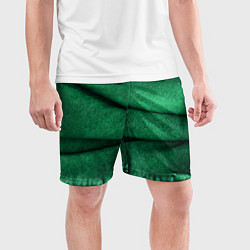 Шорты спортивные мужские Зеленая джинса, цвет: 3D-принт — фото 2