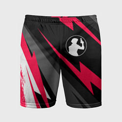 Шорты спортивные мужские Cowboy Bebop electro lines, цвет: 3D-принт