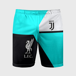 Мужские спортивные шорты Juventus x Liverpool geometry