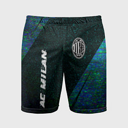 Мужские спортивные шорты AC Milan glitch blue