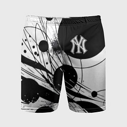 Мужские спортивные шорты New York Yankees baseball team - abstraction