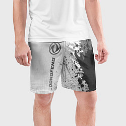 Шорты спортивные мужские Dongfeng - white gradient по-вертикали, цвет: 3D-принт — фото 2