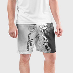 Шорты спортивные мужские Leicester City - white gradient по-вертикали, цвет: 3D-принт — фото 2