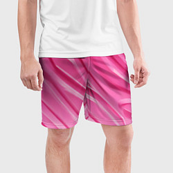 Шорты спортивные мужские Розовый пластик, цвет: 3D-принт — фото 2