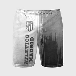 Мужские спортивные шорты Atletico Madrid - white gradient по-вертикали