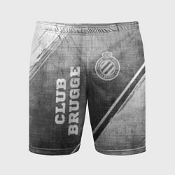 Мужские спортивные шорты Club Brugge - grey gradient вертикально