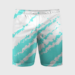 Мужские спортивные шорты The color is light blue and white