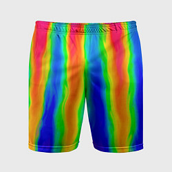Шорты спортивные мужские Пожар в химлаборатории, цвет: 3D-принт