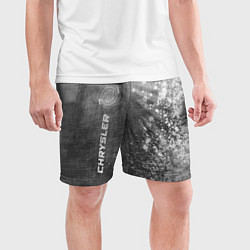 Шорты спортивные мужские Chrysler - grey gradient по-вертикали, цвет: 3D-принт — фото 2
