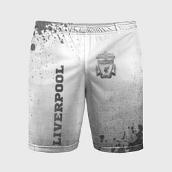 Шорты спортивные мужские Liverpool - white gradient вертикально, цвет: 3D-принт