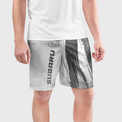 Шорты спортивные мужские Subaru - white gradient по-вертикали, цвет: 3D-принт — фото 2