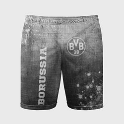 Шорты спортивные мужские Borussia - grey gradient вертикально, цвет: 3D-принт