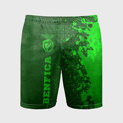 Мужские спортивные шорты Benfica - green gradient по-вертикали