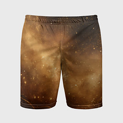 Шорты спортивные мужские Песочный фон со звездами, цвет: 3D-принт