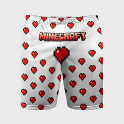 Мужские спортивные шорты Minecraft любовь
