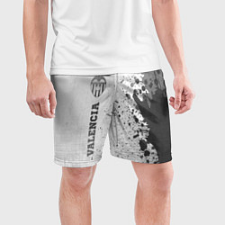 Шорты спортивные мужские Valencia - white gradient по-вертикали, цвет: 3D-принт — фото 2