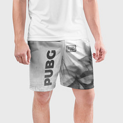 Шорты спортивные мужские PUBG - white gradient вертикально, цвет: 3D-принт — фото 2