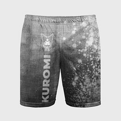 Мужские спортивные шорты Kuromi - grey gradient по-вертикали
