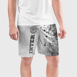 Шорты спортивные мужские Inter - white gradient по-вертикали, цвет: 3D-принт — фото 2