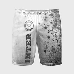 Мужские спортивные шорты Inter - white gradient по-вертикали