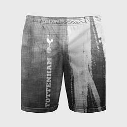 Шорты спортивные мужские Tottenham - grey gradient по-вертикали, цвет: 3D-принт