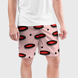 Шорты спортивные мужские Круги маркер - паттерн, цвет: 3D-принт — фото 2