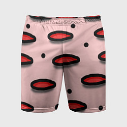 Шорты спортивные мужские Круги маркер - паттерн, цвет: 3D-принт