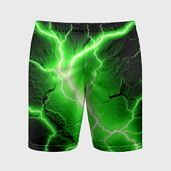 Шорты спортивные мужские Color green black, цвет: 3D-принт