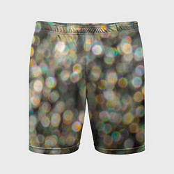 Мужские спортивные шорты Мерцающие ночные огни боке эффект