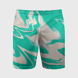 Мужские спортивные шорты Color white turquoise
