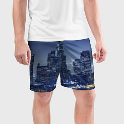 Шорты спортивные мужские City, цвет: 3D-принт — фото 2