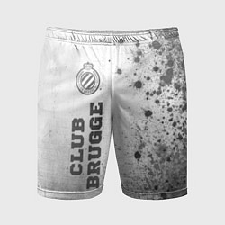 Шорты спортивные мужские Club Brugge - white gradient по-вертикали, цвет: 3D-принт