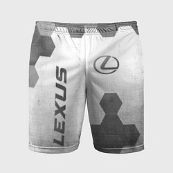 Мужские спортивные шорты Lexus - white gradient вертикально