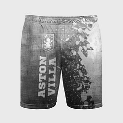 Шорты спортивные мужские Aston Villa - grey gradient по-вертикали, цвет: 3D-принт