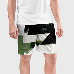Шорты спортивные мужские Subaru эмблема, цвет: 3D-принт — фото 2