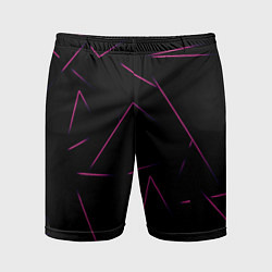 Шорты спортивные мужские Color pink line, цвет: 3D-принт