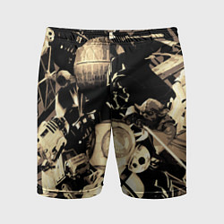 Шорты спортивные мужские Дарт Вейдер Йода Чубакка и другие из Star Wars, цвет: 3D-принт