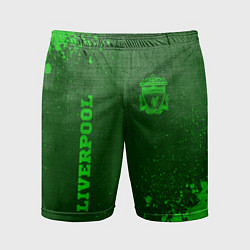 Мужские спортивные шорты Liverpool - green gradient вертикально