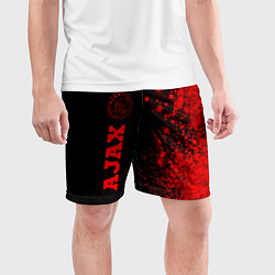 Шорты спортивные мужские Ajax - red gradient по-вертикали, цвет: 3D-принт — фото 2