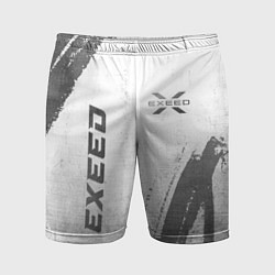 Шорты спортивные мужские Exeed - white gradient вертикально, цвет: 3D-принт